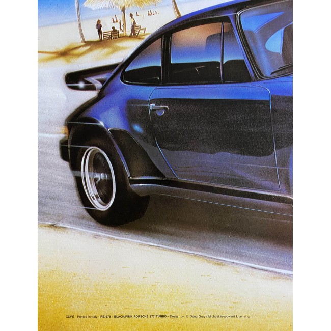 Poster Porsche 977 TURBO - Design Doug Gray - Michael Woodward - Anni 90