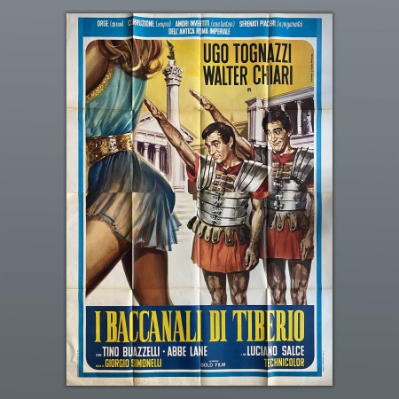 I Baccanali Di Tiberio Manifesto 4F Ugo Tognazzi Walter Chiari 1960