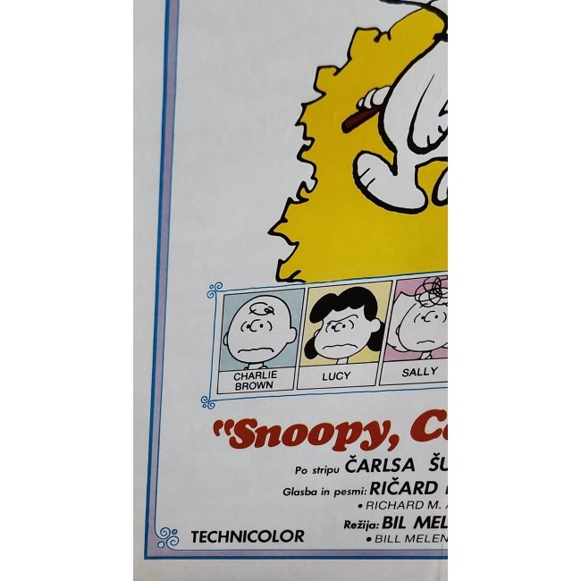 Snoopy Come Home Poster Vintage 1972  - Schulz Art