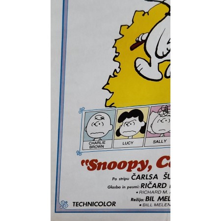 Snoopy Come Home Poster Vintage 1972  - Schulz Art
