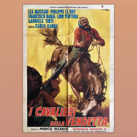 I Cavalieri Della Vendetta - Poster Western Manifesto 4F - Llanto Por Un Bandido