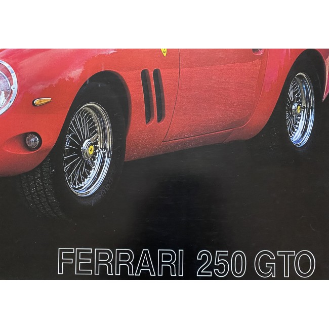 FERRARI 250 GTO Poster Vintage Anni 80 - 94X62 CM