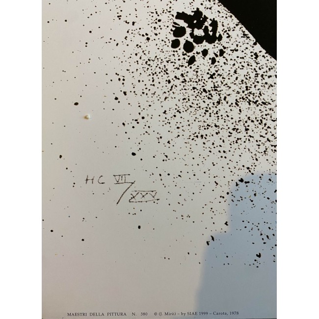 Carrot Joan Mirò  Carota - Art Poster Ufficiale  Grande Da Parete  - 70x100 CM
