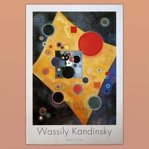 Wassily Kandinsky Alzent In Rosa - Official Art Poster - 70x100 CM