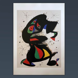 Joan Mirò Aufrechte Figur - Official Art Poster - 70x100 CM
