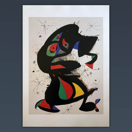 Joan Mirò Aufrechte Figur - Official Art Poster - 70x100 CM