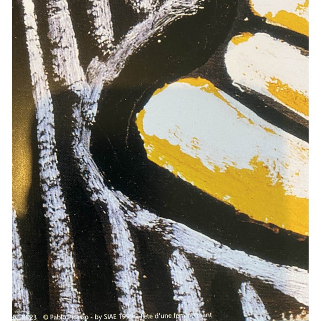 Pablo Picasso - Tête D’Une Femme Lisant -  Official Art Poster 80X60 CM
