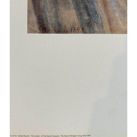 Edvard Munch Scream Urlo Poster Ufficiale 60X80 CM