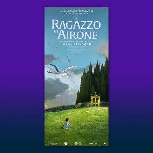 Il Ragazzo e L'Airone - Hayao Miyazaki - Locandina 33X70 CM
