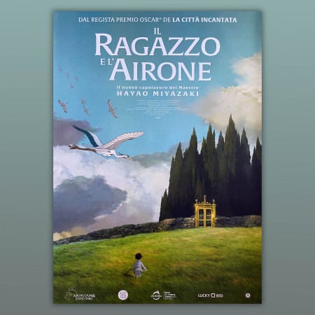 Il Ragazzo E L'Airone Manifesto 2F - Hayao Miyazaki - 100x140 cm