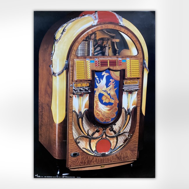 Stampa Vintage Anni 90 JUKE BOXES D'EPOCA WURLITZER 1941 Mod.850 - 78 Giri