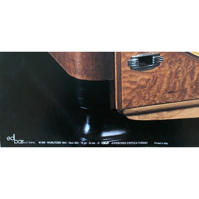 Stampa Vintage Anni 90 JUKE BOXES D'EPOCA WURLITZER 1941 Mod.850 - 78 Giri