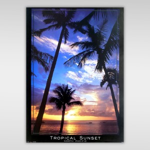 Tropical Sunset - Tramonto Tropicale - Poster Vintage - North Pacific 2