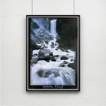 Vernal Falls Yosemite National Park  - Poster Vintage - Cascate
