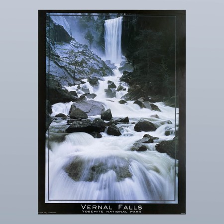 Vernal Falls Yosemite National Park  - Poster Vintage - Cascate
