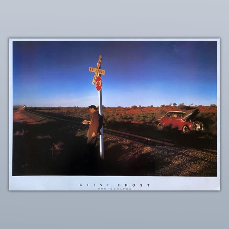 Poster Vintage Clive Frost Photographs Crossing Rail Wai