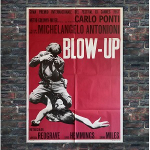 Blow Up Poster Manifesto 2F Originale RED 1966 Antonioni