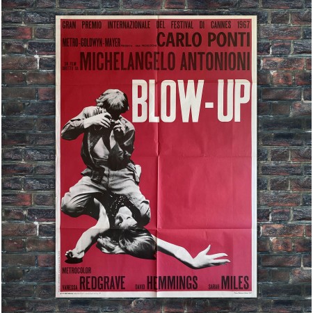 Blow Up Poster Manifesto 2F Originale RED 1966 Antonioni