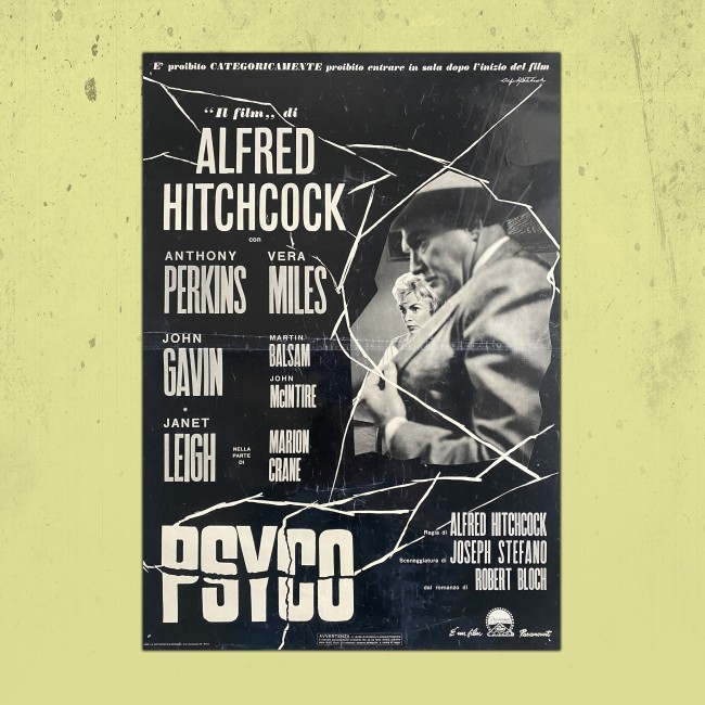 Psyco - Alfred Hitchcock - Fotobusta Poster Originale 1960