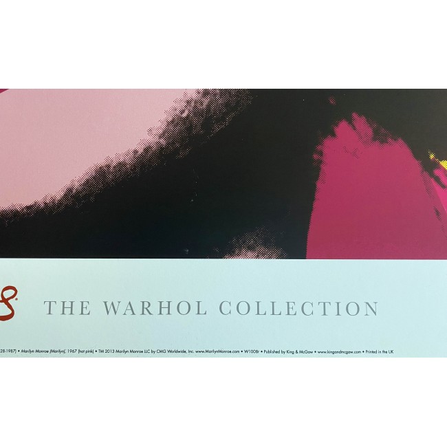 Poster Andy Warhol Marilyn Monroe Hot Pink Rosa Shocking