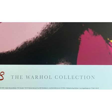 Poster Andy Warhol Marilyn Monroe Hot Pink Rosa Shocking