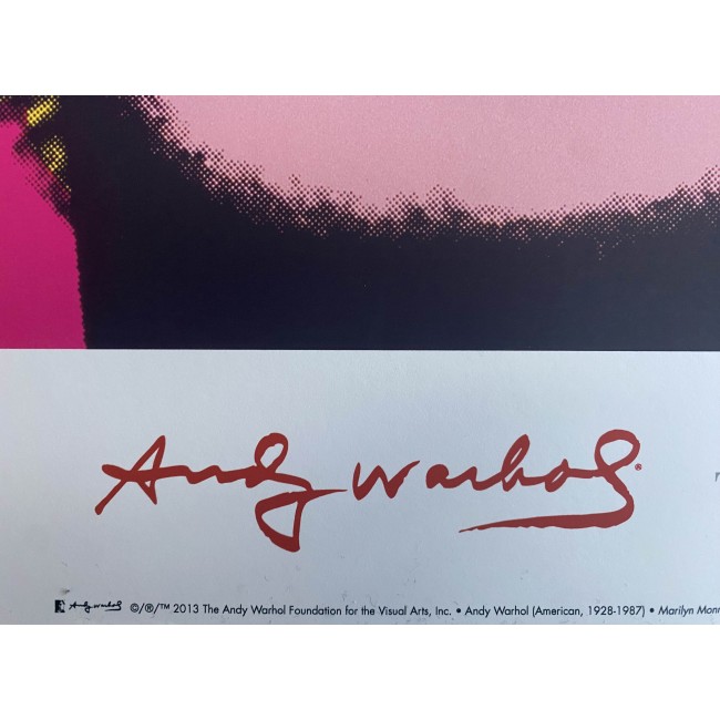 Poster Andy Warhol Marilyn Monroe Hot Pink Rosa Shocking