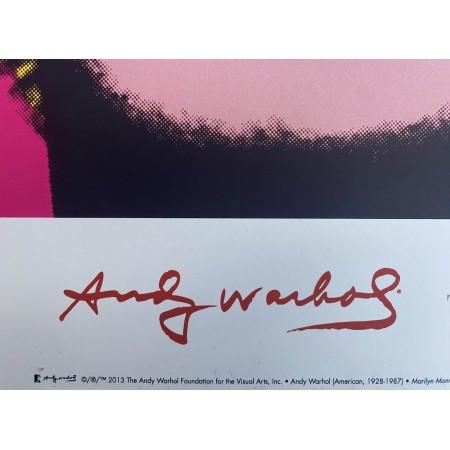 Poster Andy Warhol Marilyn Monroe Hot Pink Rosa Shocking