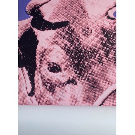 Poster Andy Warhol Cow,pink & purple - Mucca Pop Art