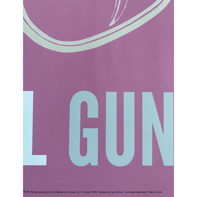 Poster Andy Wharhol Guns Pop Art 75X90 CM