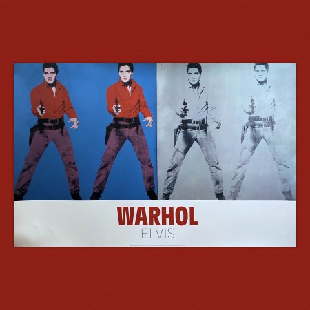 Poster Andy Warhol da collezione Elvis Presley I and II - Special Edition- Pop Art - Arte 122x81 CM