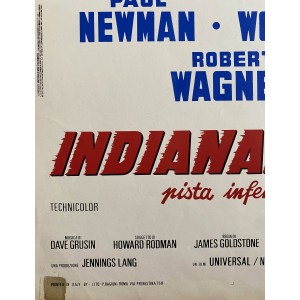 Indianapolis Pista Infernale - 1969 - Paul Newman - Locandina Cinematografica Originale Prima Edizione 2