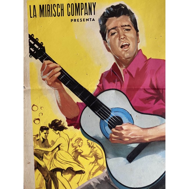 Manifesto cinematografico originale Pugno Proibito -  Kid Galahad - Elvis Presley, Gig Young , Lola Albright - 1962