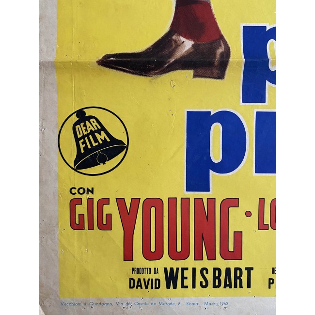 Manifesto cinematografico originale Pugno Proibito -  Kid Galahad - Elvis Presley, Gig Young , Lola Albright - 1962
