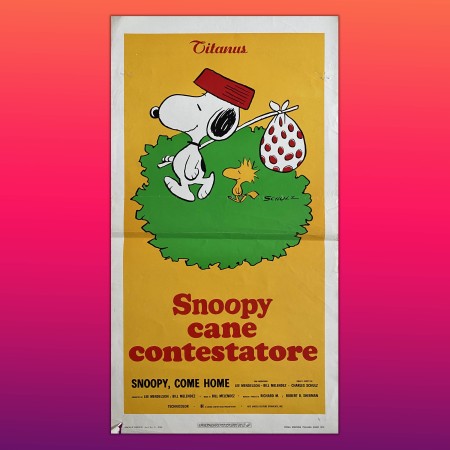 Locandina Snoopy Cone Contestatore Come Home - Schulz - 1972