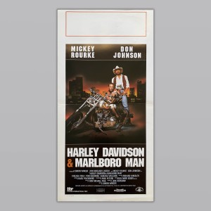 Poster locandina originale cinematografica Harley Davidson E Marlboro Man - 1991 - Mickey Rourke, Don Johnson