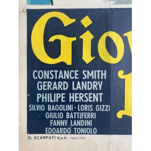 Manifesto Cinematografico Originale Giovanni Dalle Bande Nere - 1956 - Vittorio Gassman 2