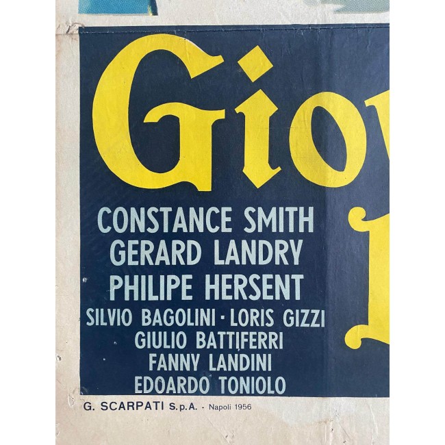 Manifesto Cinematografico Originale Giovanni Dalle Bande Nere - 1956 - Vittorio Gassman