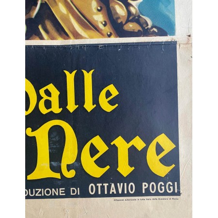 Manifesto Cinematografico Originale Giovanni Dalle Bande Nere - 1956 - Vittorio Gassman