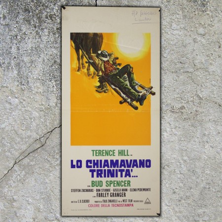 Locandina Originale I Quattro Dell'Ave Maria - Four Gunmen of Ave Maria - 33x70 CM