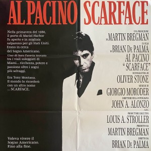 Manifesto Cinematografico Scarface - Al Pacino - 100X140 CM 2