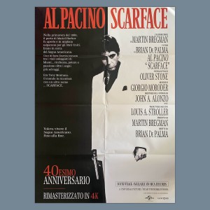 Manifesto Cinematografico Scarface - Al Pacino - 100X140 CM