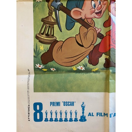 Poster Manifesto Originale  4F Bianca Neve E I Sette Nani - Snow White and the Seven Dwarfs