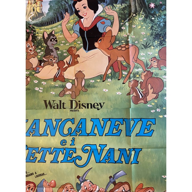 Poster Manifesto Originale  4F Bianca Neve E I Sette Nani - Snow White and the Seven Dwarfs