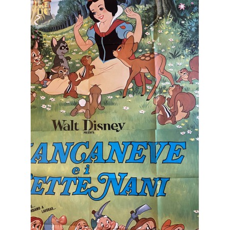Poster Manifesto Originale  4F Bianca Neve E I Sette Nani - Snow White and the Seven Dwarfs