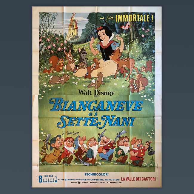 Poster Manifesto Originale  4F Bianca Neve E I Sette Nani - Snow White and the Seven Dwarfs