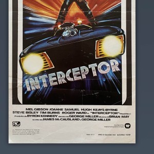 Locandina Originale Iterceptor - Mel Gibson - 1980 - Prima Edizione 2