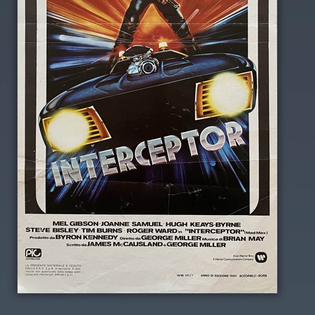 Locandina Originale Iterceptor - Mel Gibson - 1980 - Prima Edizione