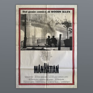 Poster Manifesto  cinematografico originale Manhattan - Woody Aallen - 1979