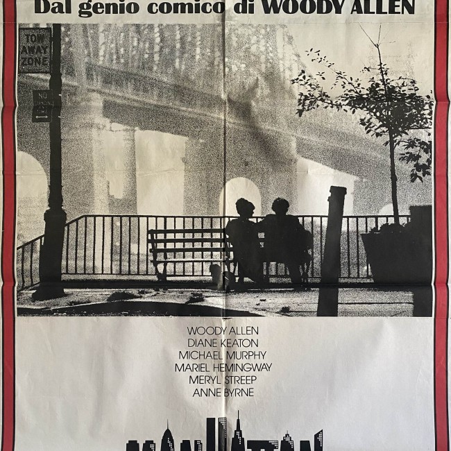 Poster Manifesto  cinematografico originale Manhattan - Woody Aallen - 1979