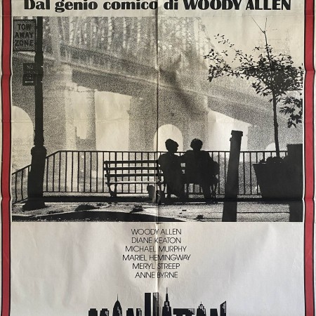 Poster Manifesto  cinematografico originale Manhattan - Woody Aallen - 1979